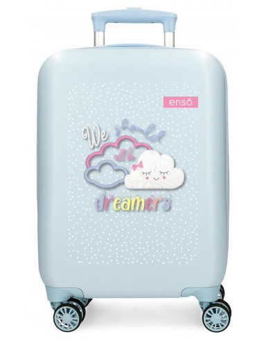 9691322 ABS SUITCASE 50CM 4W. DREAMERS LIGHT BLUE